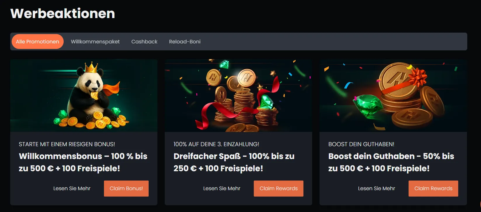 TwinVegas Bonus Page